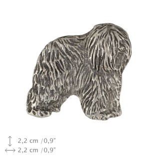 Polski owczarek nizinny pin posrebrzony Art-Dog